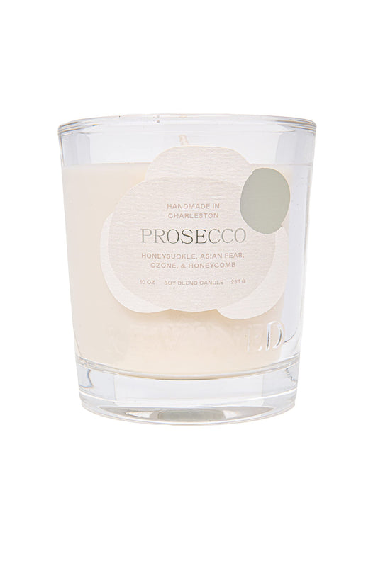 Rewined - Premium Prosecco Scented Candles, 10 oz. - Velvety Smooth, Smoky Scented with Notes of Honeysuckle, Crisp Asian Pear, Fresh Ozone & Honeycomb - Non Toxic Candles