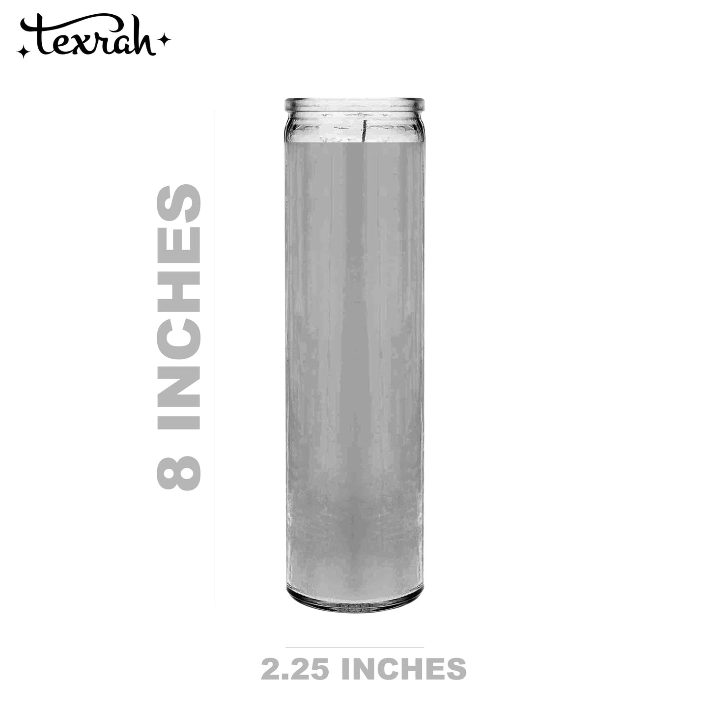 Saint Divine Queen of Filth Drag Gay Queer LGBTQ+ Pride Icon Celebrity Prayer Devotional Parody Candle - Funny, Novelty Gift - 8 inch, White, Cut - Unscented Glass
