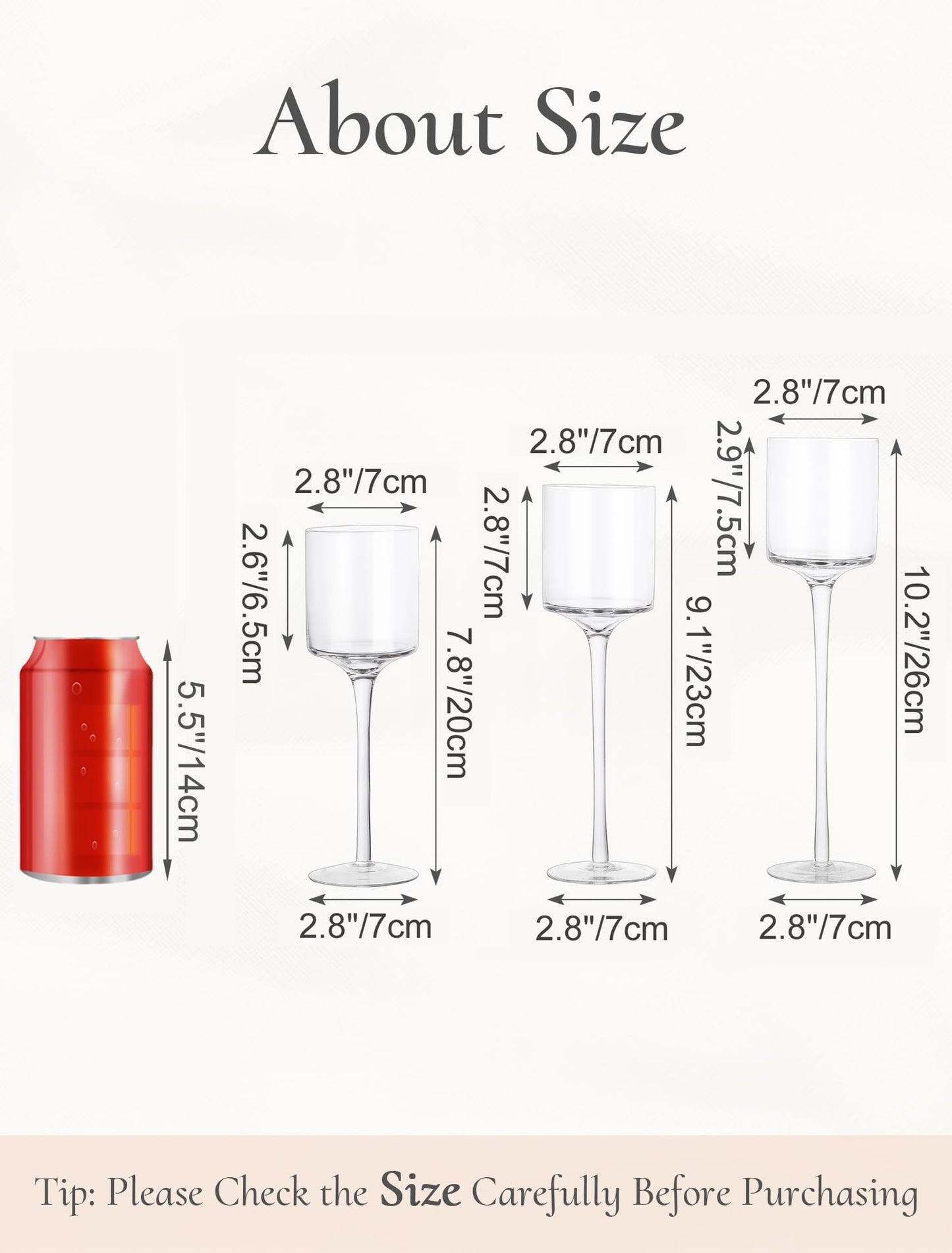 Inweder Tall Glass Candle Holder: Long Stem Floating Candle Holders for Tealight Votive and Pillar Large Clear Centerpieces for Wedding Table Party Home Set of 3