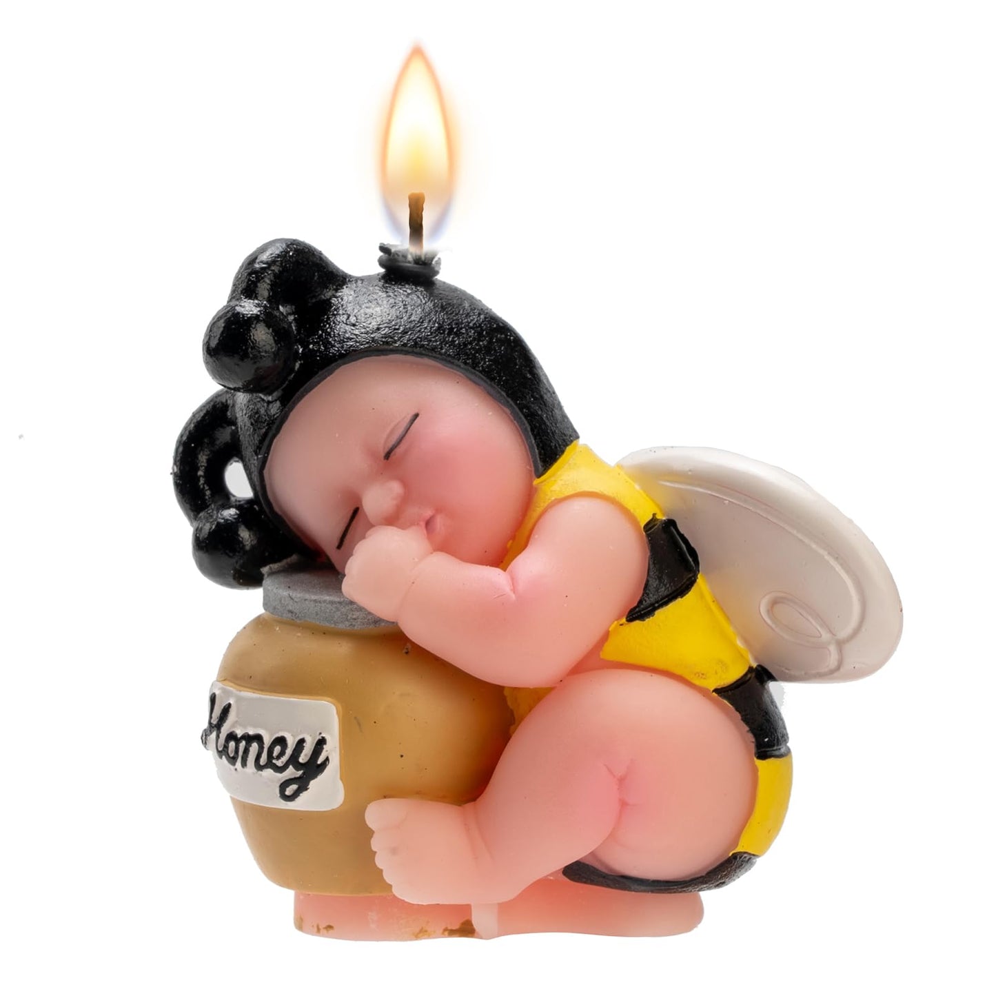 CabyGift Bee Baby Shower Cake Topper Candles, Bumble Bee Cake Decorations for What Will It Bee Gender Reveal Kids Boys Girls Birthday Party Supplies