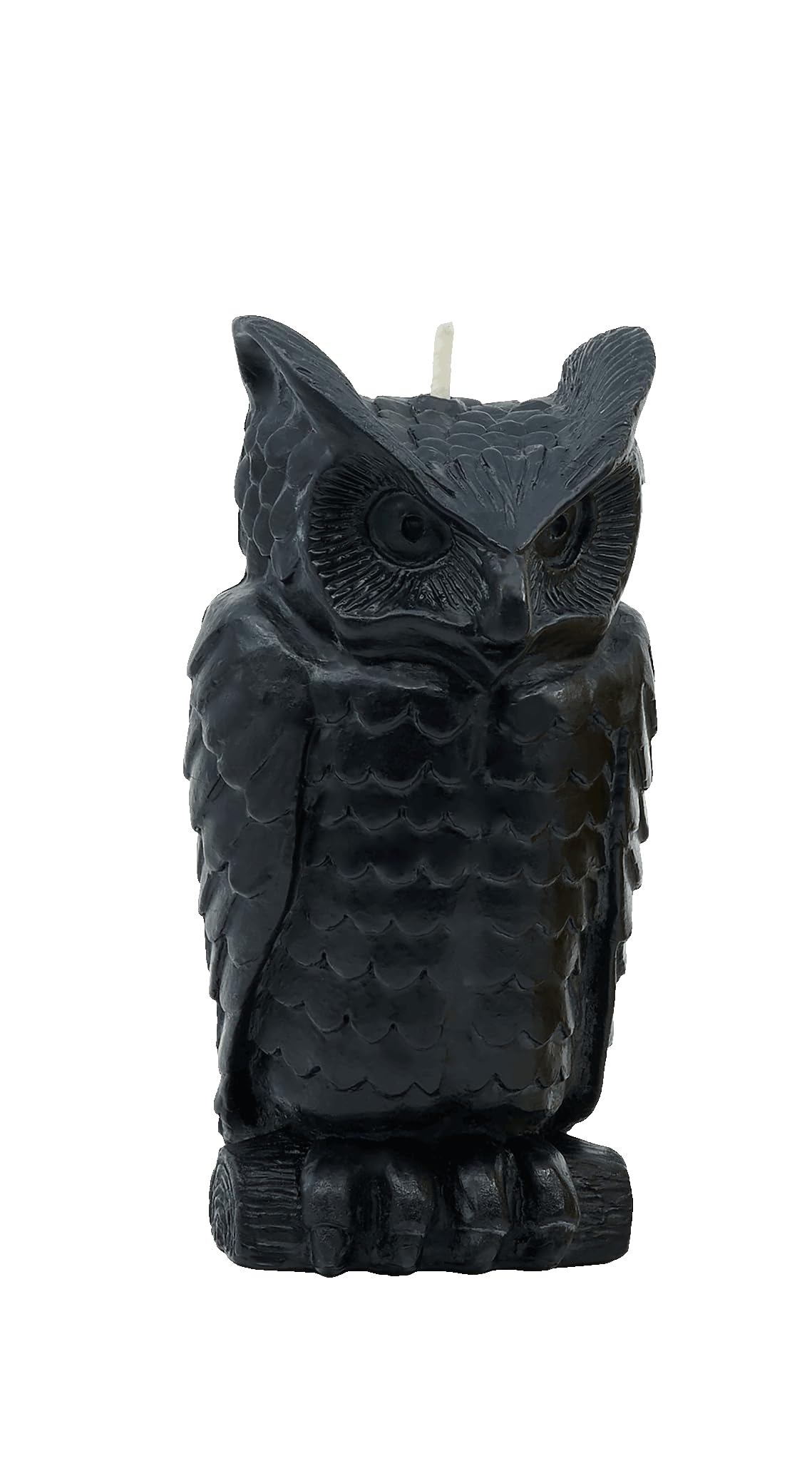 Sunbeam Candles 100% Pure Beeswax Black Wise Owl Candle | Long Burning 50-Hours | Made in USA | Ideal for Cozy Nature Inspired Decor