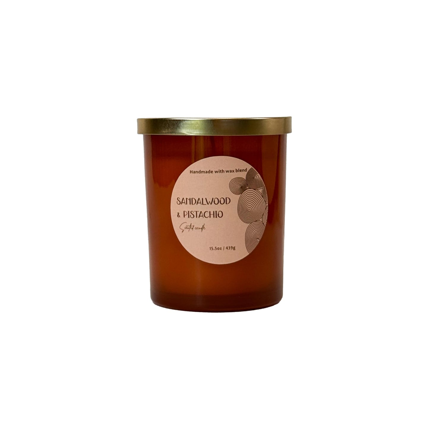 Signature Scented Candle 15.5oz – CW Studio Color Glass Jar — Hand-Poured Soy & Paraffin Wax – Clean Burn, Smokeless, Up to 30 Hours, Home Decor & Gift Giving