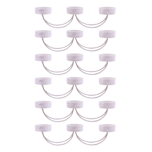 Hosley Bulk Buy Set of 6 Metal Tea Light Candle Holders for Home Decor, Lighting, Wedding, Parties, Gifting, LED Tea Light Gardens