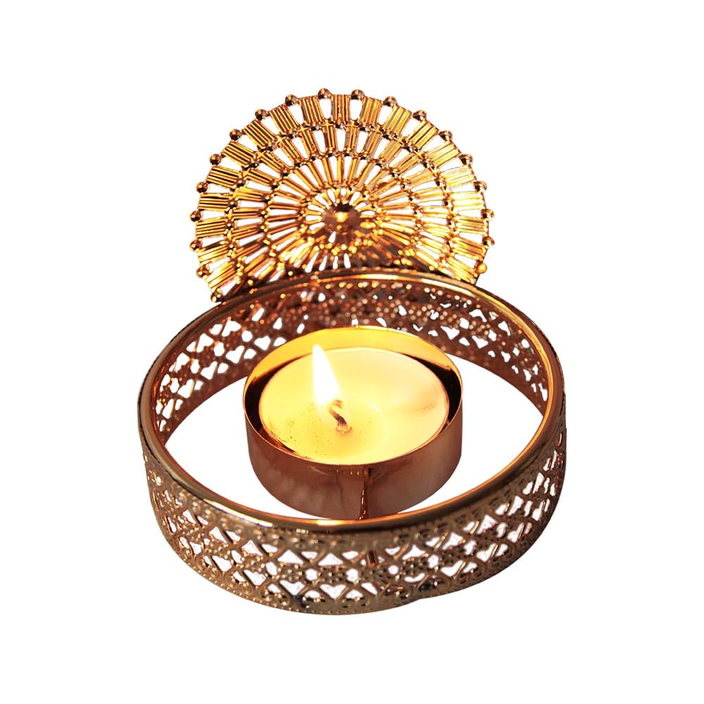 Candlestick Holders Gold Star and Moon Candlestick Electroplating Tea Candle Holder Home Living Room Decoration Candle Holders (Color : 9)