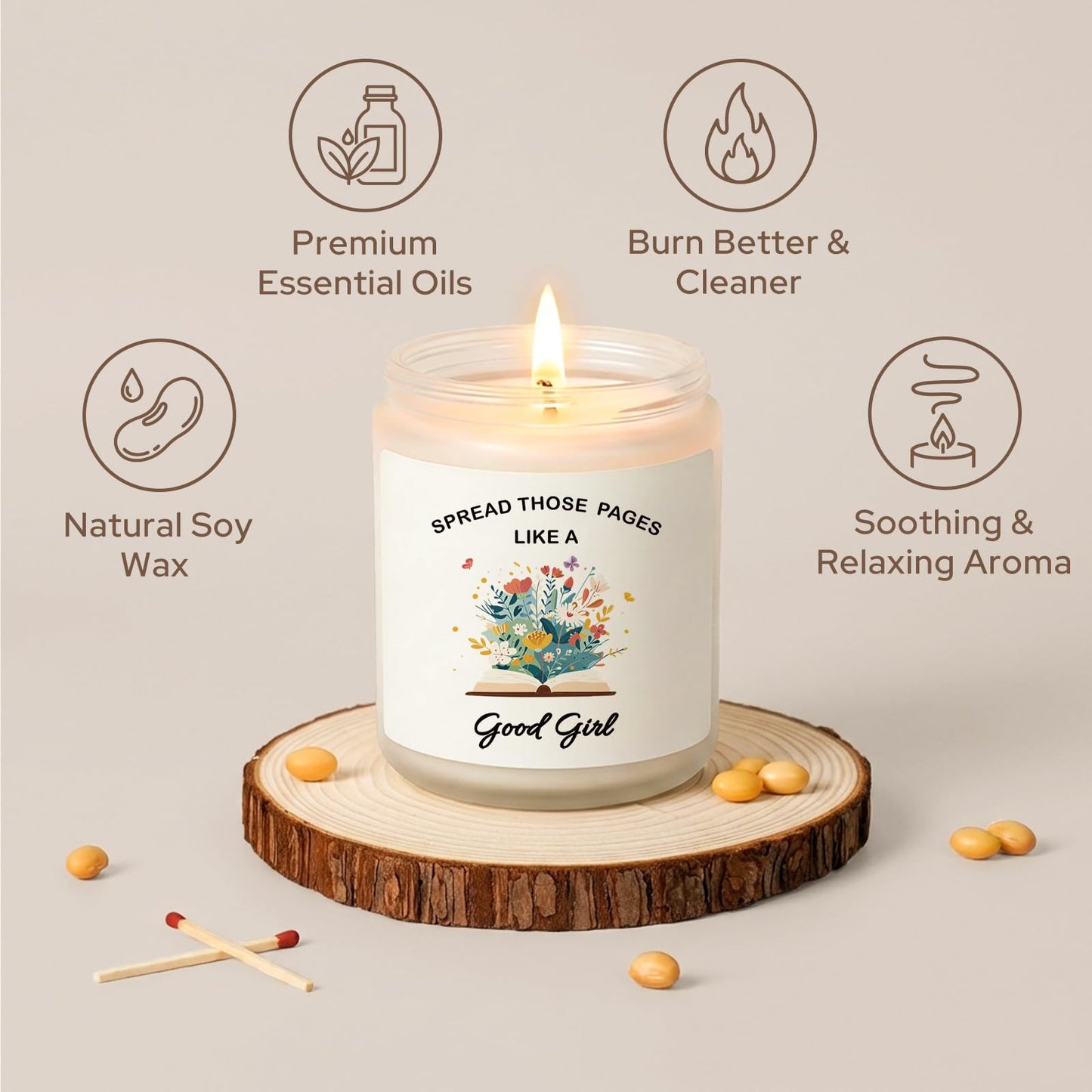 Book Lover Gifts for Women Men Readers - Scented Candles for Bookworms(7OZ) - Gifts for Book Lovers - Bookish Gift for Reading Lovers