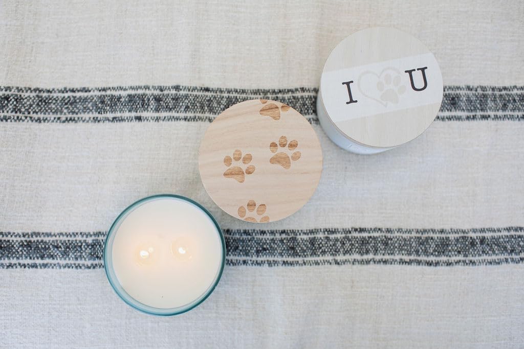 Sand + Paws Scented Candle - California Beach House –Luxurious Air Freshening Jar Candle Neutralize pet Odors and Enhance Home décor – 100% Cotton Lead-Free wicks-12oz