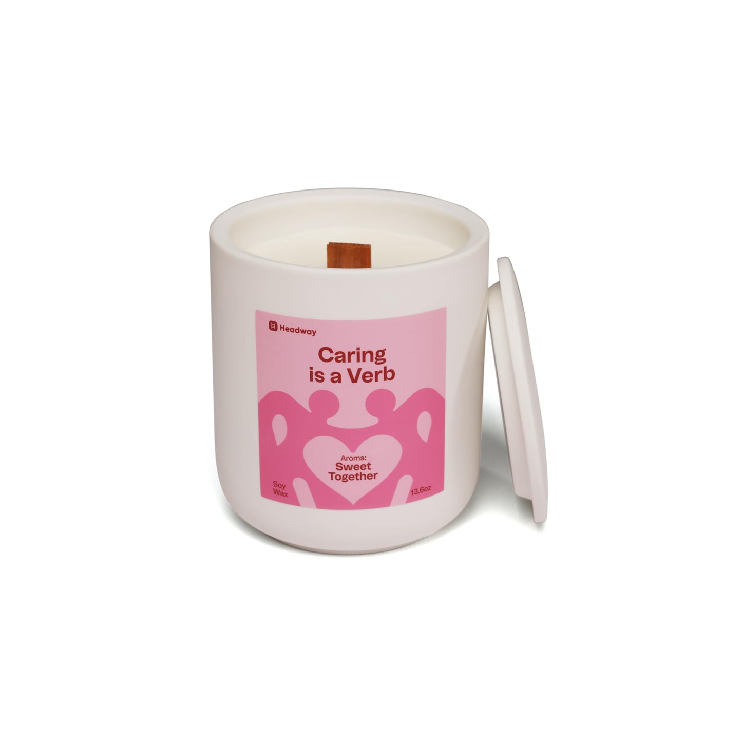 Headway White Jar Scented Candle - Vanilla + Milk Fragrance - 100% Soy Wax Scented Candles for Home, Valentines Day - Couples Gifts - Long-Burning Aromatherapy