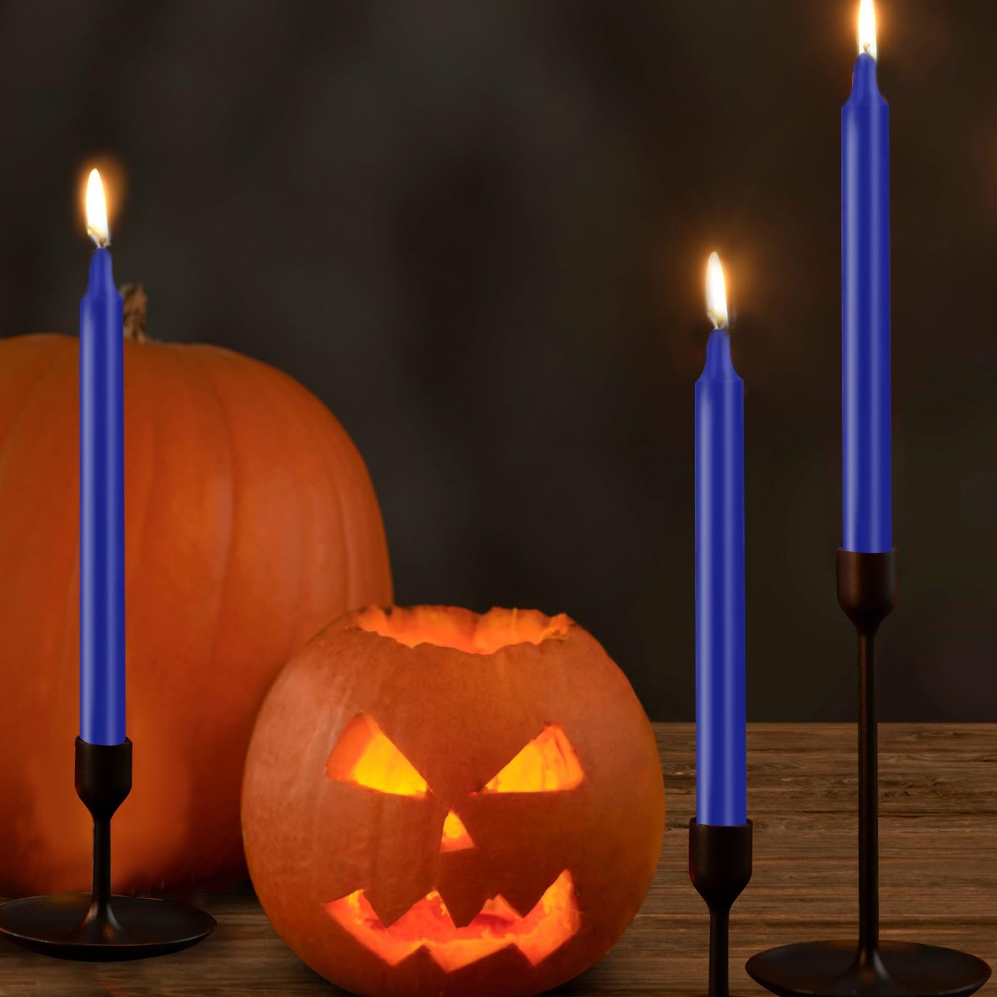 24 Pack Blue Spell Chime Candles – Premium Mini Unscented Taper Candles for Rituals, Prayer, Meditation, Altar, Spells – 4" Tall – Ideal for Witches & Spiritual Practices