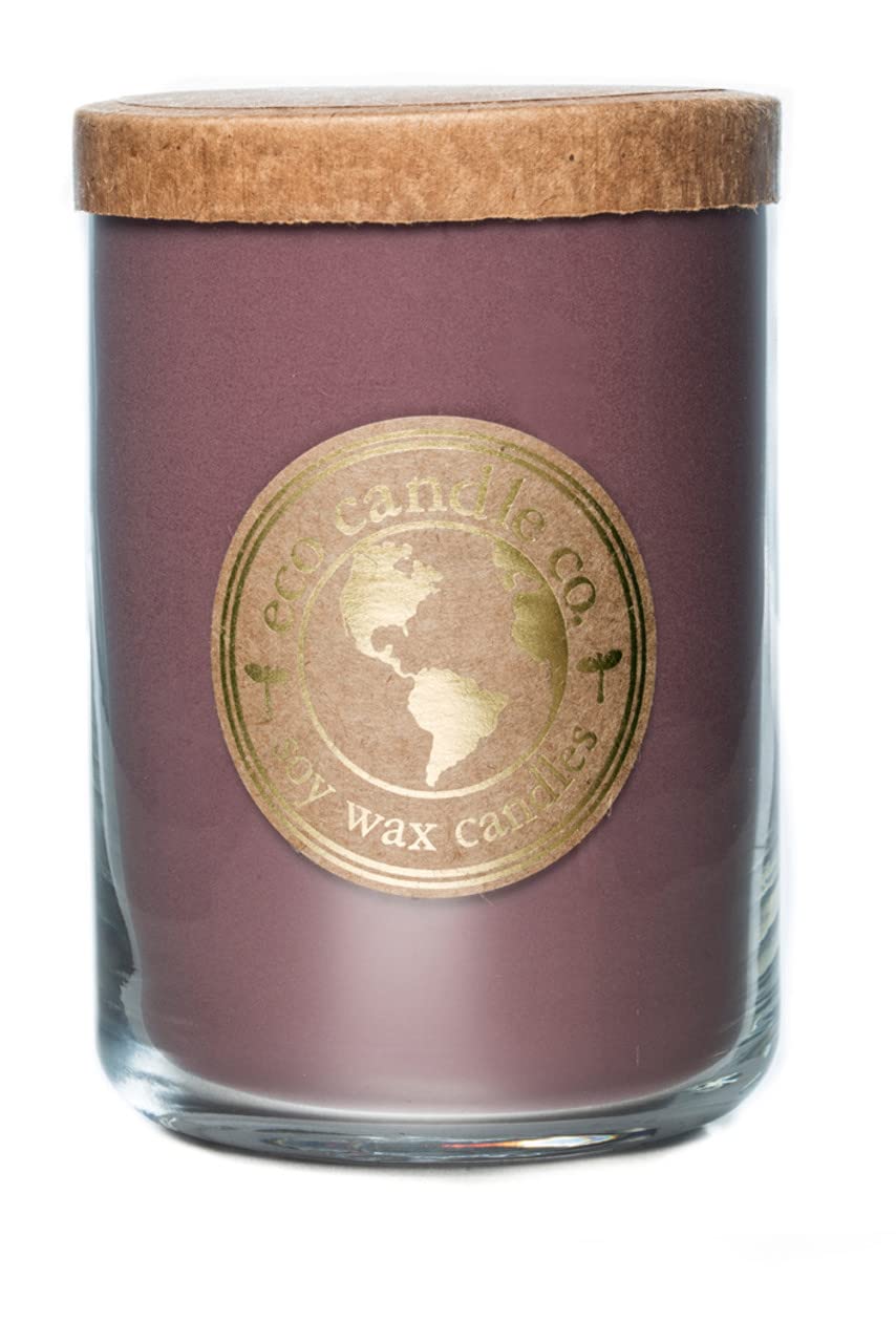 ECO CANDLE CO. Goddess Aromatherapy Candle – 26oz Recycled Jar with Double Wicks – Patchouli, Jasmine, Sandalwood, Cinnamon, Vetiver, Musk – Long-Burning Eco Gift for Relaxation, Yoga, Meditation