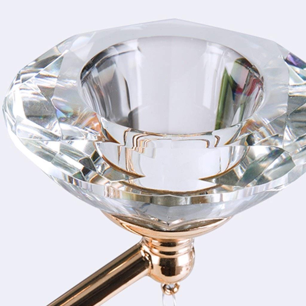 XILIN-1987 Candle Holderss Crystal Candlestick Living Room Porch Restaurant Study Decoration Desktop Candle Holder Decorative Candlestick (Size : B)