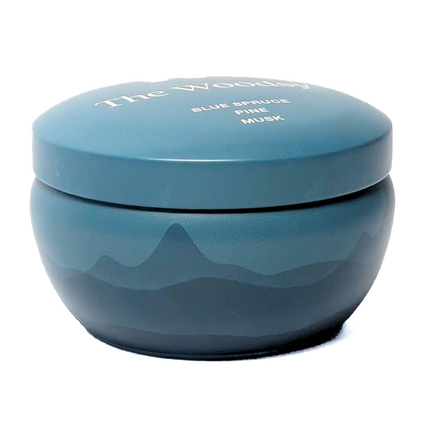 Bluecorn Aromática Scented Candle Tin, The Woodsy, Blue Spruce, Pine & Musk, Vegan Coconut Wax, Clean Burning & Long Lasting Christmas Tree Candle, Winter Home Decor, Gifts, Made in USA, 8 Oz