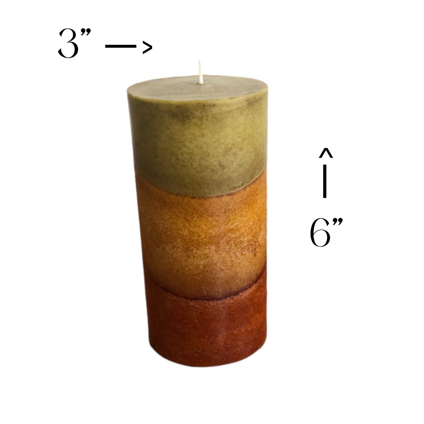 Wicks N More Amish Harvest Scented Pillar Candles (3x6)