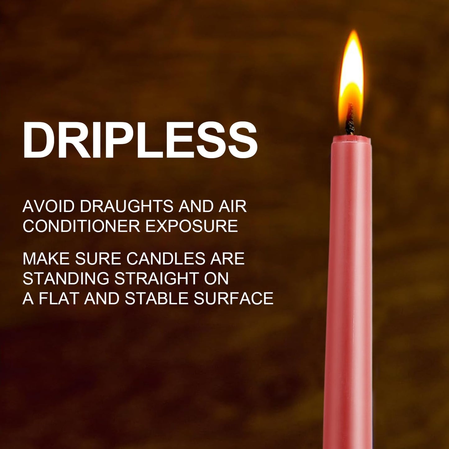 12 Inch Taper Candles Set of 6 Unscented Long Burning Smokeless Long Tall Tapered Candles for Candlesticks Sticks Wedding Home Christmas Decor Dinner