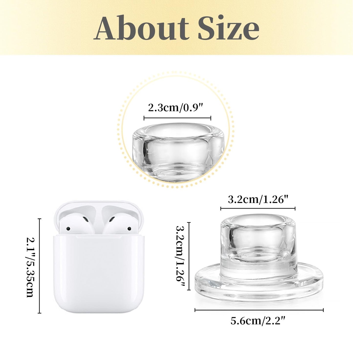 Hewory Glass Taper Candle Holders: 20 PCS Candlestick Holders Clear Short Tapered Candle Holder Set - Candle Stick Holder Decor for Table Centerpiece Wedding Party Advent Christmas Home Decorations