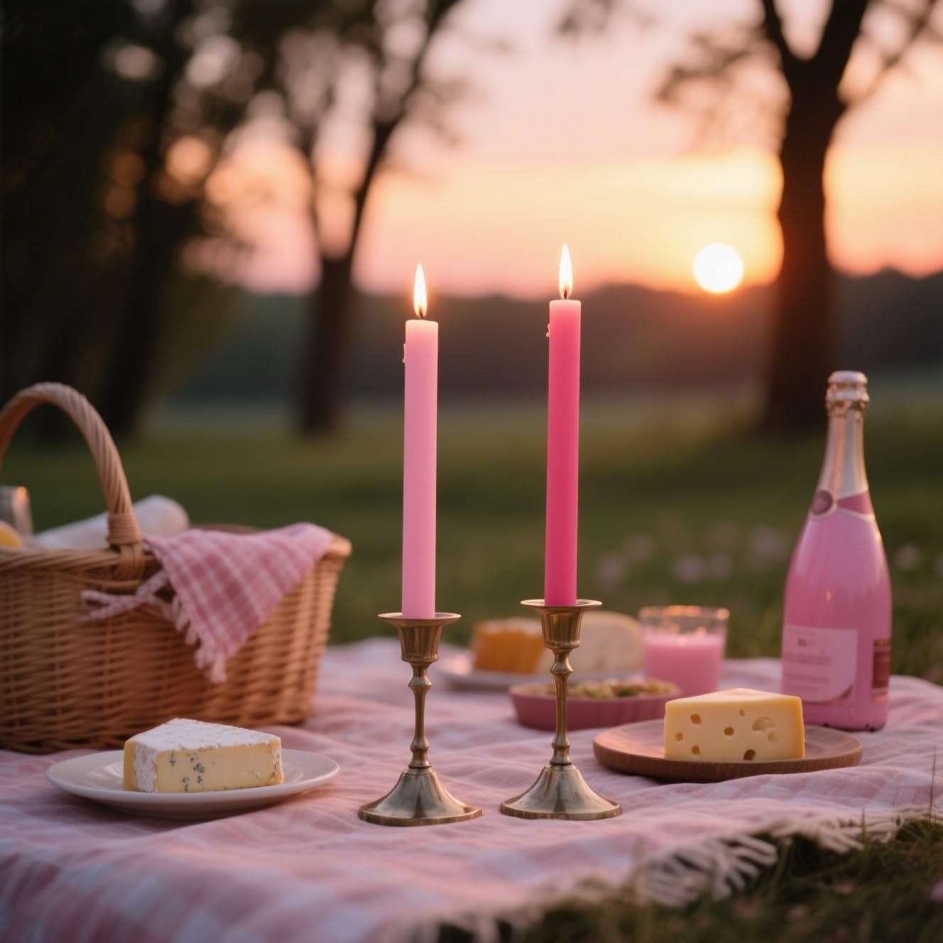 6-Pack Hot Pink and 6-Pack Pink Taper Candles, 10 Inch Unscented Dripless Candlesticks, Long-Lasting Burn Time of 7-8 Hours, Perfect for Home Décor Wedding Dinner