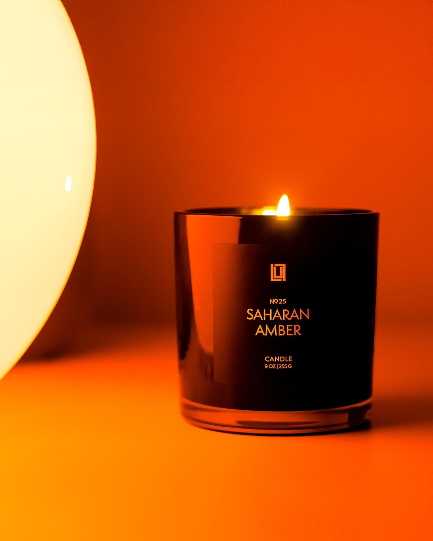 Lulu Candles | Sahara Amber Scented Soy Candle | Warm Amber & Vanilla Fragrance | Luxury Jar Candle | Highly Scented Long Lasting Candle | Home Fragrance Gift (9 Oz.)