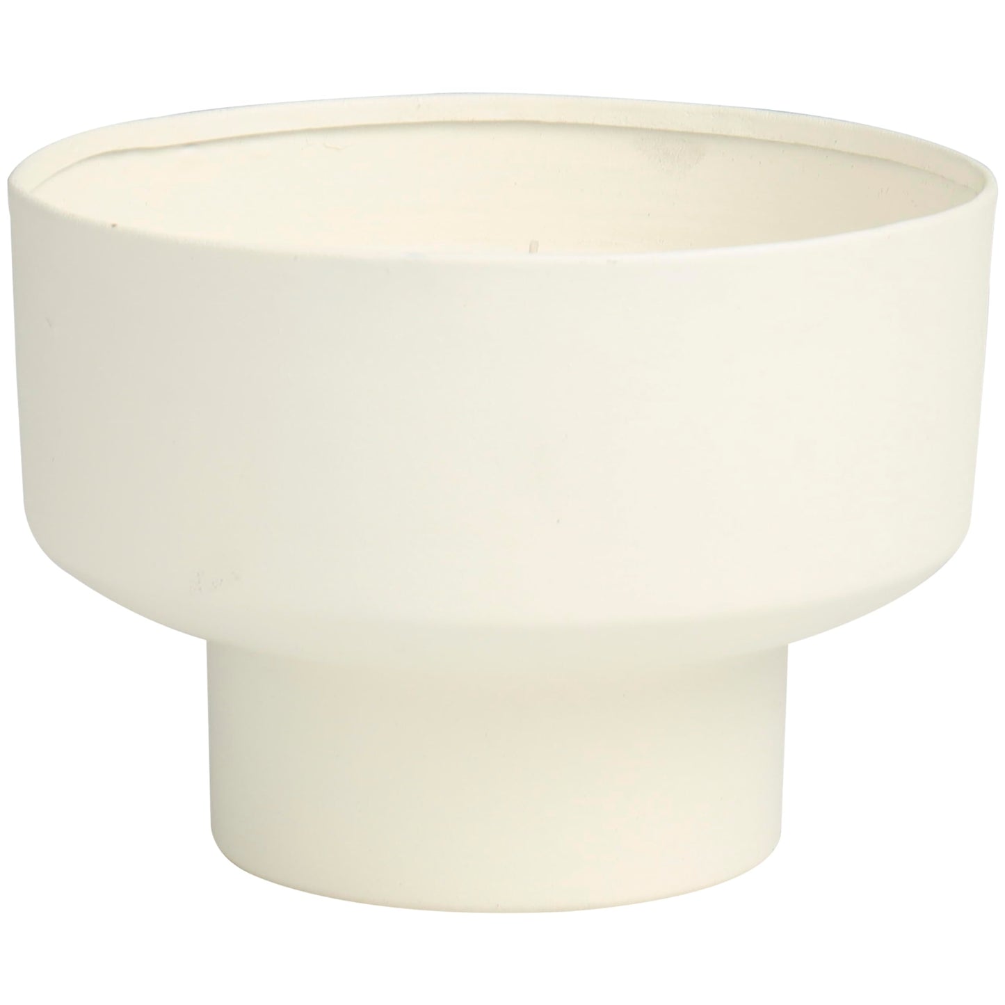Deco 79 Metal Decorative Candle Cozy Cashmere Scented Matte 50 oz 3 Wick Aromatherapy Candle with White Wax, Wax Aromatherapy Candle 7" x 7" x 5", White
