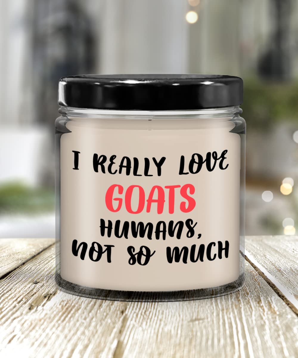 SpreadPassion Goats Candle, Vanilla Scented, Modern Animal Goat Theme, Unisex, All Seasons Home Decor