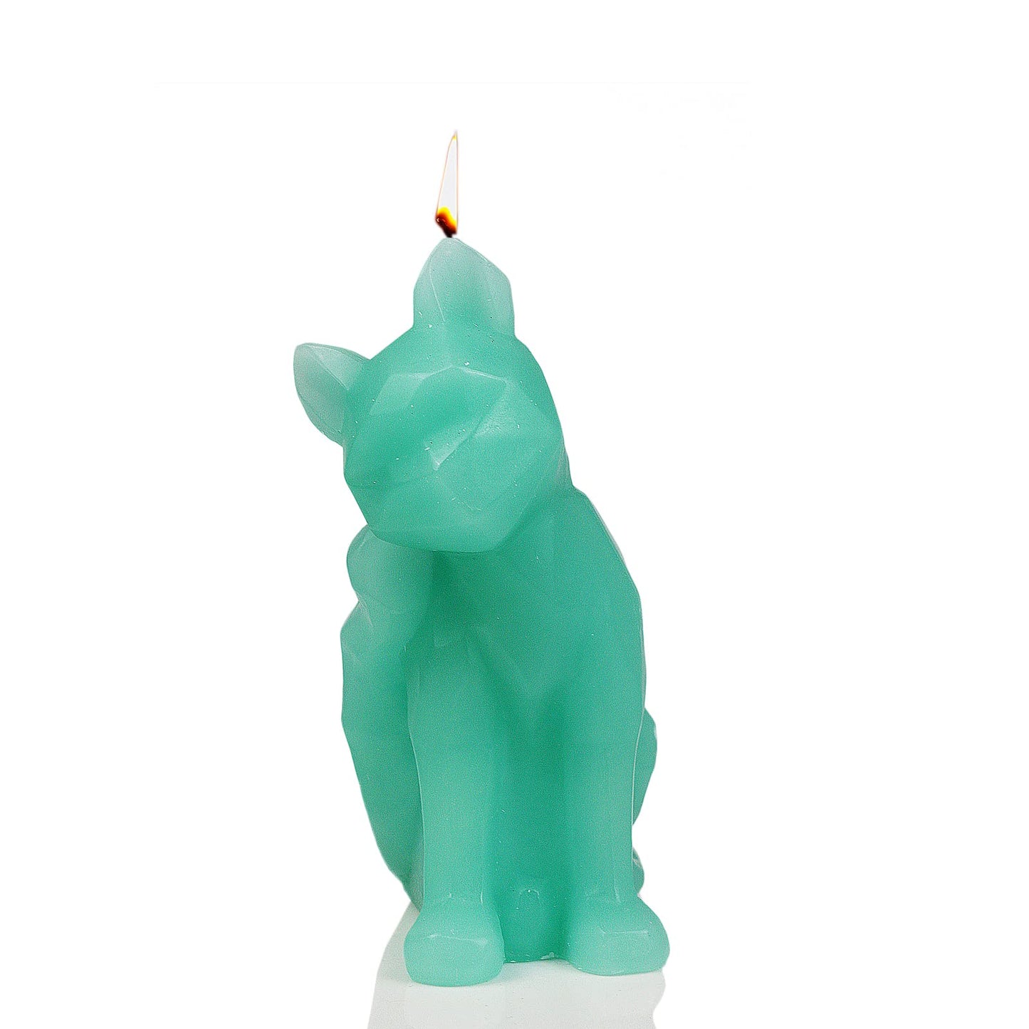GUTE Cute Geometric Kitten Skeleton Candle 7" H - Unique Gift for Cat Lovers - Animal Candles, Cat Gifts, Kitten Candle, Cat Home Decor Gift - Burns for 9 Hours!