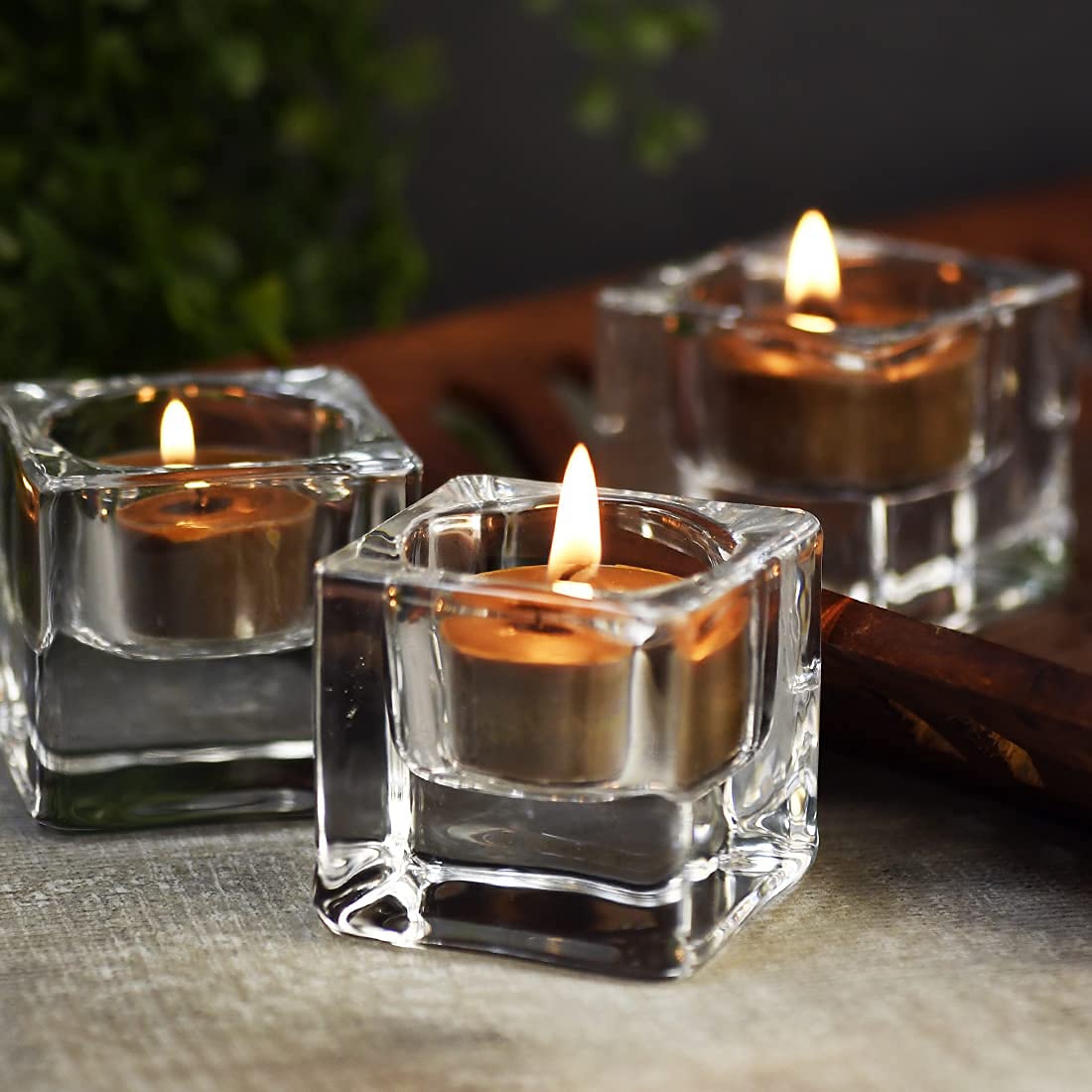 DEYBBY Scented Tealight Candles, Long Lasting Soywax Tea Candle Used for All of Holders|Clear Cup|12 Counts|Up to 4 Hour Burn Time|Coffee