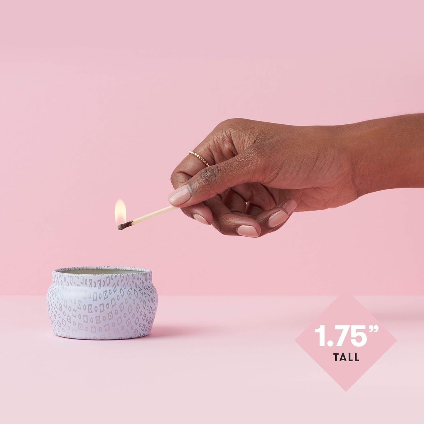 Volcano White Mini Tin Candle