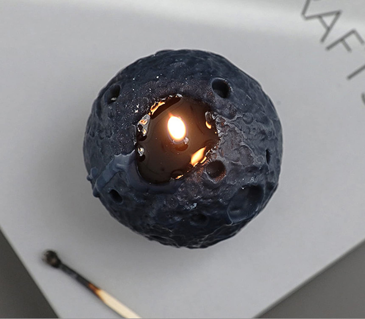 Moon Shaped Scented Candle,100G Aroma Soy Wax Decorative Galaxy Series Candle for Table Photo Prop Birthday Gift,Prefect for Meditation Stress Relief Mood Boosting Bath Yoga