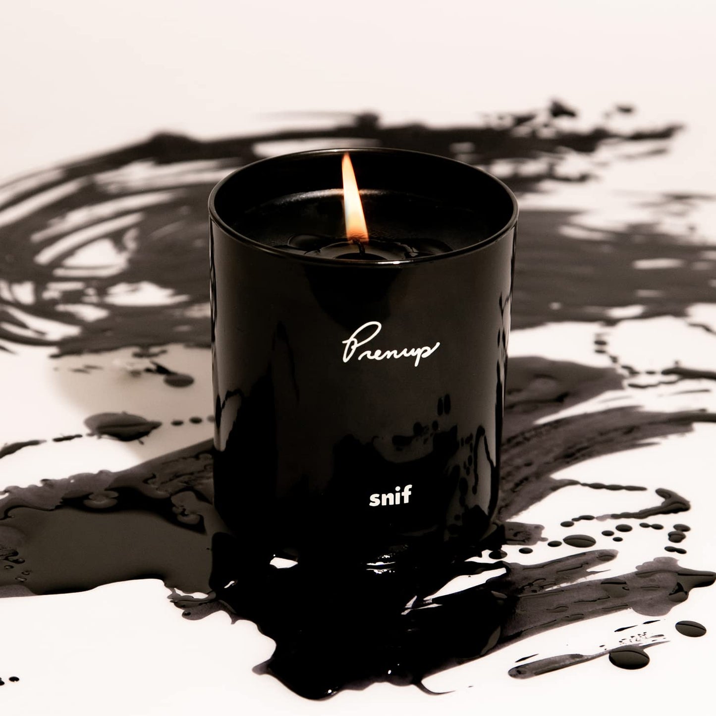 Prenup Luxury Scented Candle by Snif, Musky and Smooth Scent, 50+ Hours, 100% Cotton Fiber Wicks, Soy Wax Blend, Non-Toxic, Vegan, 8.5 oz