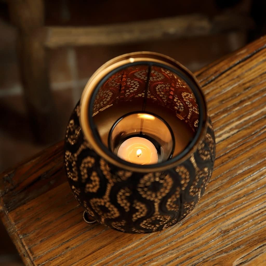 Candlestick Holders Pattern Wrought Iron Candle Holder Country House Table Decoration Candle Holder Wedding Wind Lamp Candle Holder Candle Holders