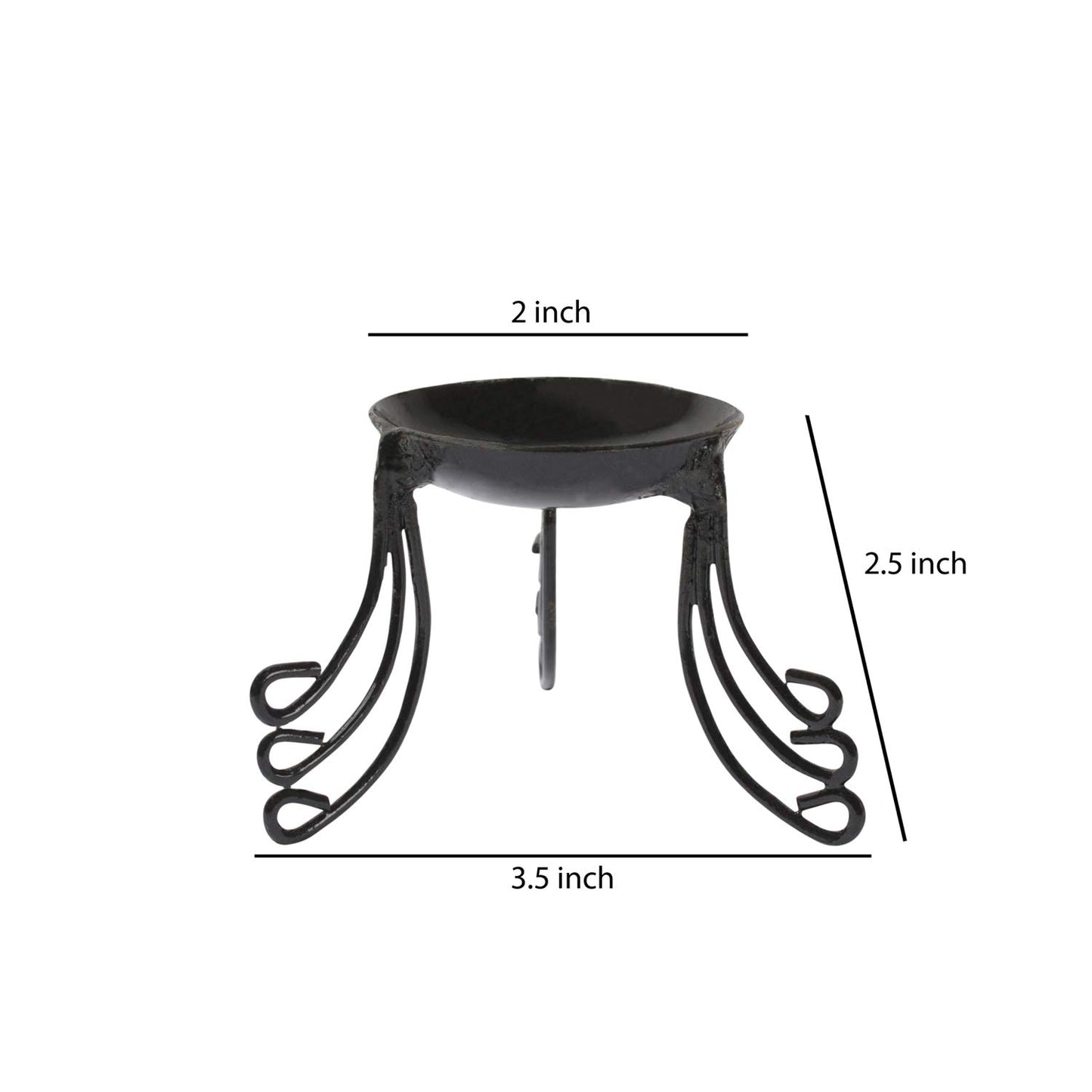Lalhaveli Candle Holder Bedroom Décor Set of 5 Pcs Tea Light Candle Holder Stand Wrought Iron (2X2X2.5 Inch)