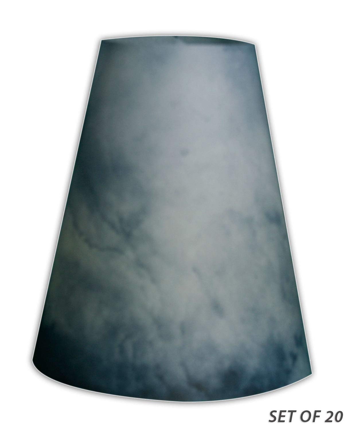 Royal Designs Vellum Tea Light Paper Wine Glass Lampshade, Blue Sky, Set of 20 (TLS-1003A-20)