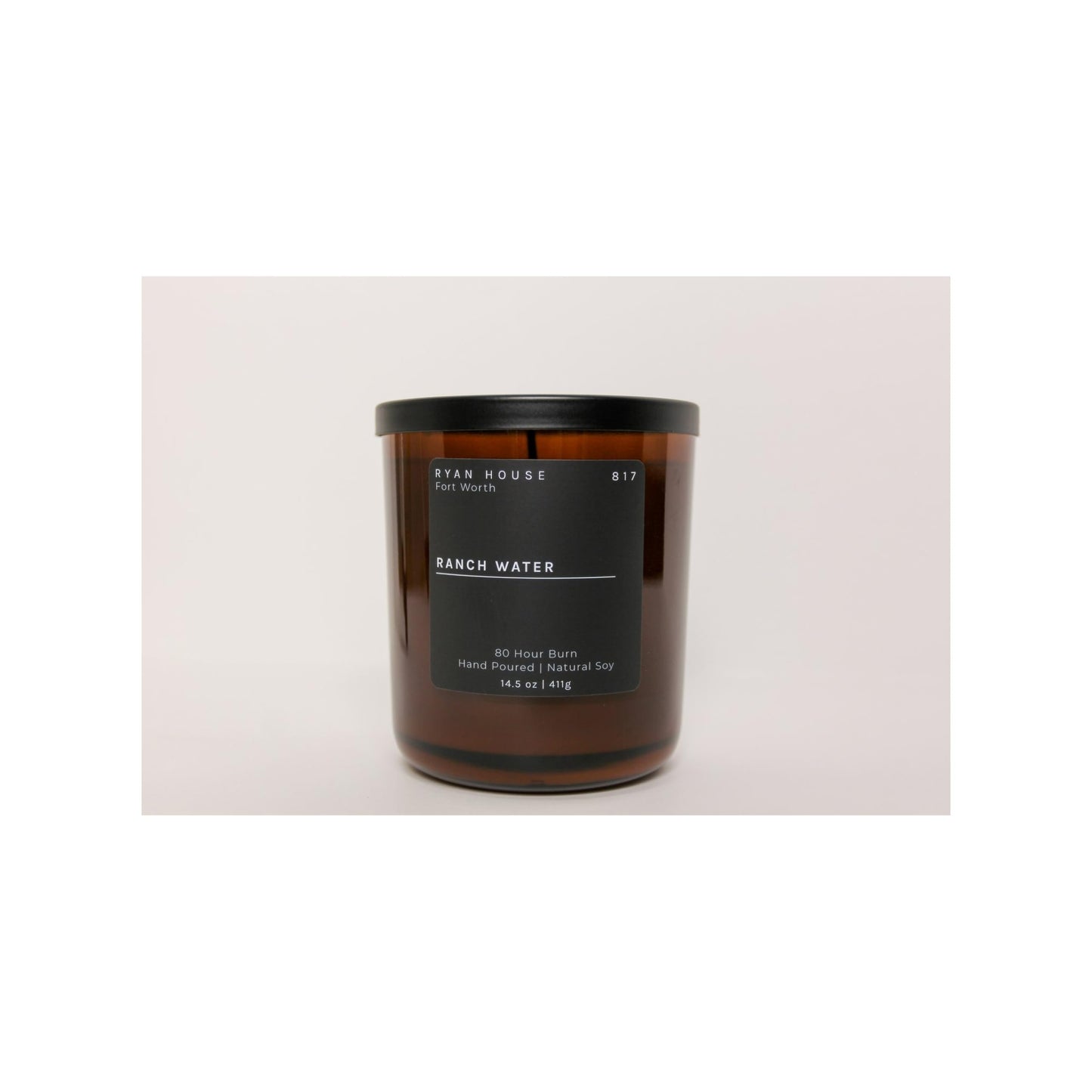 Ryan House Candles Thoughtfully Designed Ethically Elevated Luxurious 14.5 Ounce Hand Poured Natural Soy Scented Votive Jar Candle for Home or Office, Ranch Water, 85004484801