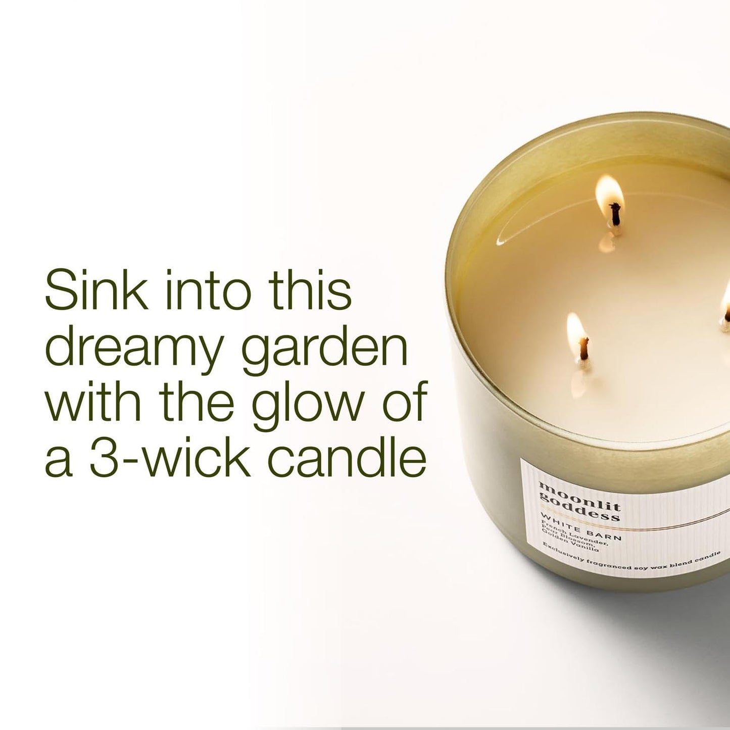 Bath & Body Works 3-Wick Candle, Moonlit Goddess Candle, Strong Throw, Long-Lasting Burn Up to 45 Hours, Exclusively Fragranced Soy Wax Blend, 14.5 oz - 2 Pack