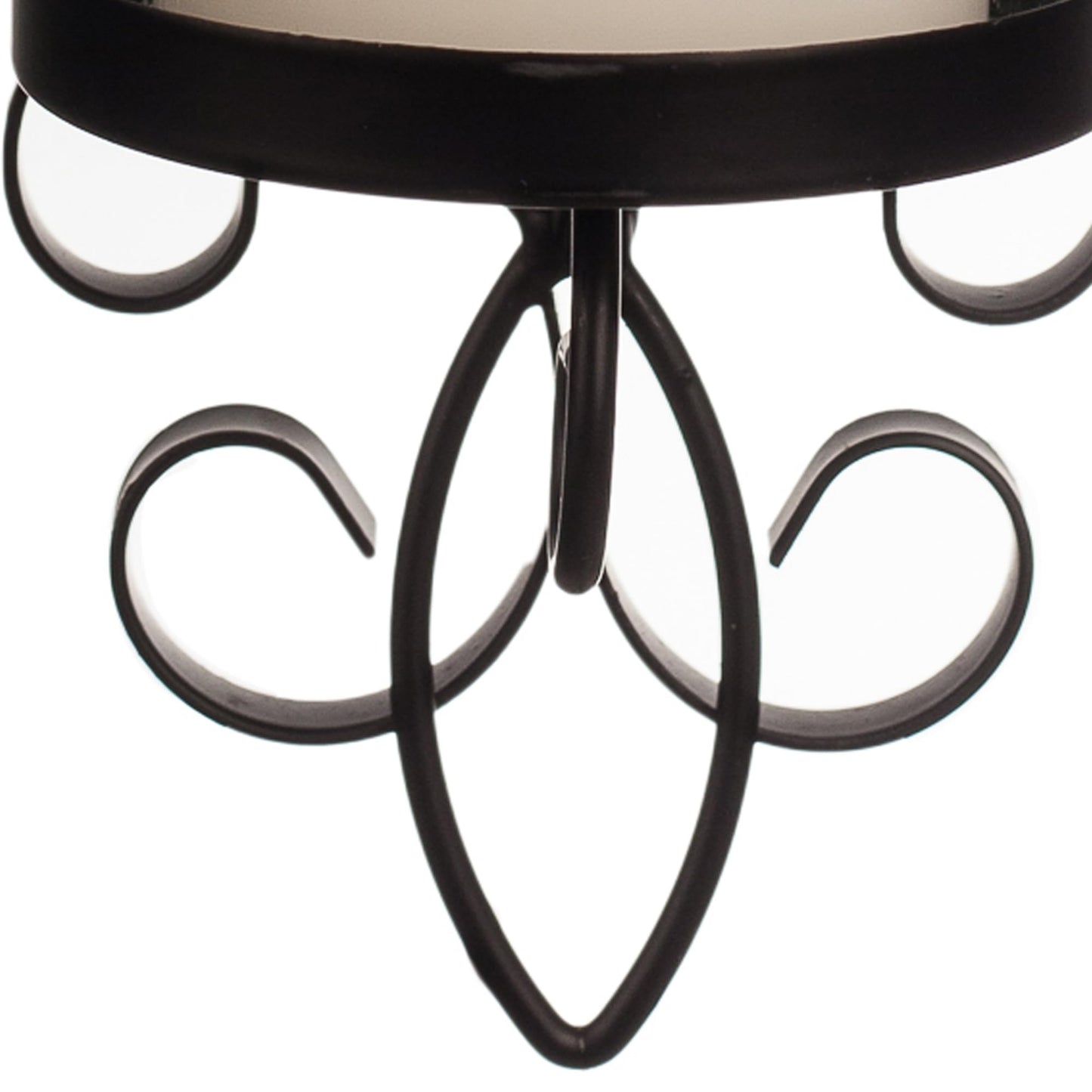 San Remo Wall Candle Sconce Set with Glass Hurricanes - Wrought Iron - Set of 2- Easy to Hang - Contemporary Home Décor by Danya B.
