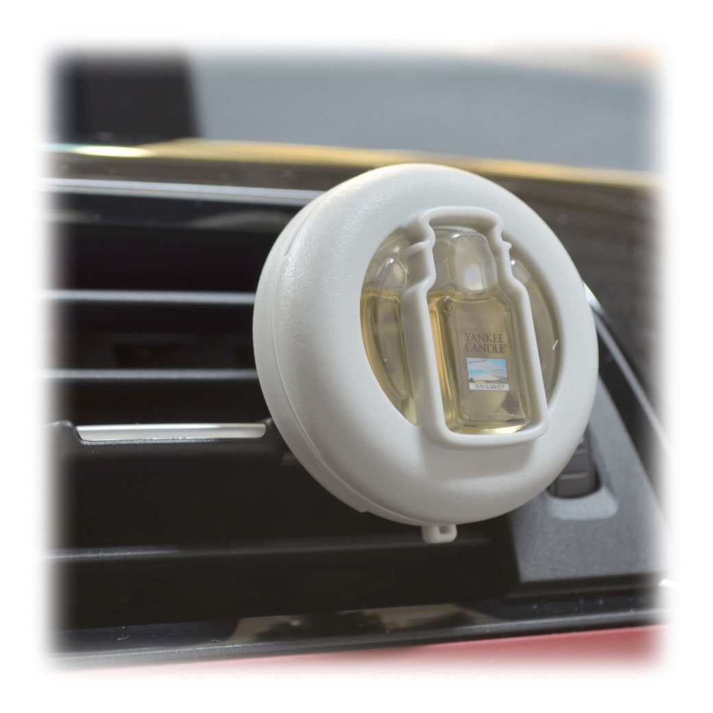Yankee Candle Smart Scent Vent Clip Odor Neutralizing Car Air Freshener, Leather (Pack of 4)