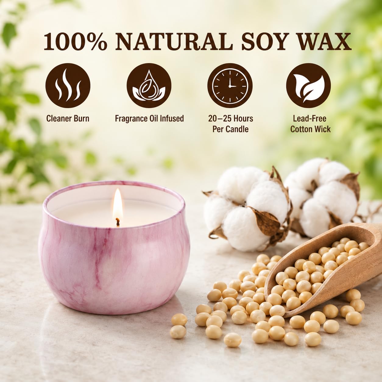Scented Candles Gift Set for Women, 12 Pack Soy Wax Aromatherapy Candles with Spring Summer Fresh Scents, Up to 300H Total Burn Time, Colorful Portable Tin Candle Gift for Mom, Birthday & Housewarming