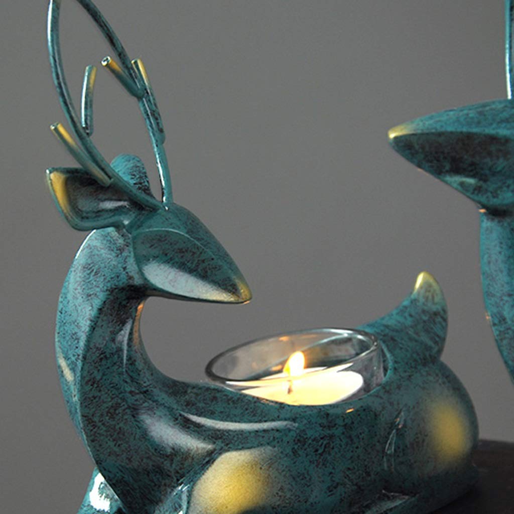 XILIN-1987 Candle Holderss Deer Styling Candle Holder Candlelight Dinner Props Candlestick Bedroom Home Furnishings Decorative Candlestick