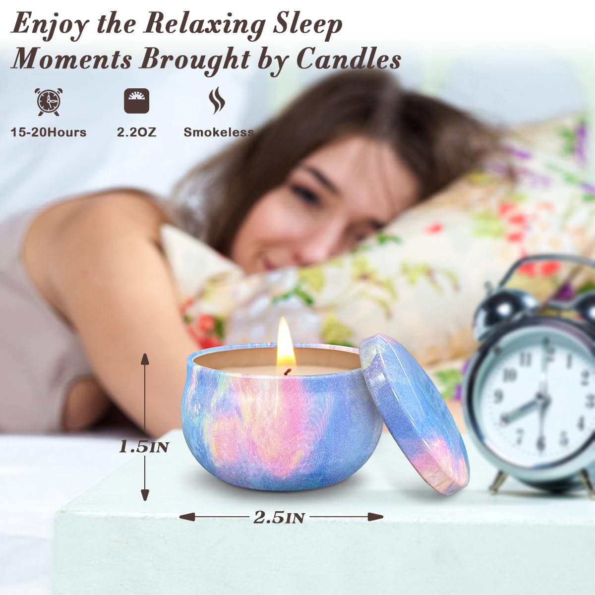 Aromatherapy Candles for 9 Pack, Scent Jar Candles Gifts for Women, Home Scented Candles Set for Valentine Birthday Mother's Thanksgiving Day Present