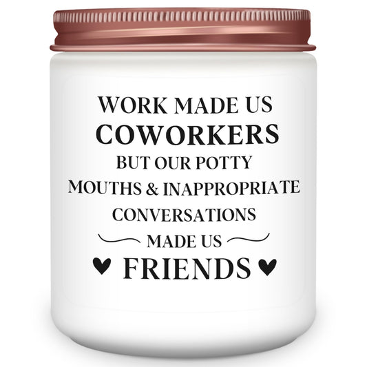 Homsolver Coworker Gifts for Women, Coworker Appreciation Retirement Gifts, Birthday Christmas Gift,Funny Coworke Scented Candles