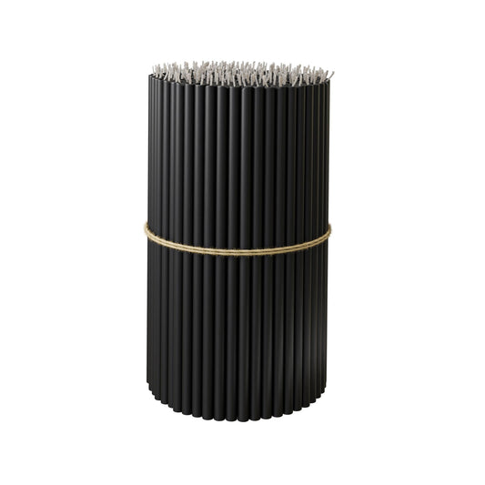 BlueBee Pure Beeswax Candles Bulk for Home - 50pcs Tall Thin Taper Candles, Honey Scent, Smokeless, Long-Burn, All Natural for Church Prayer, Hanukkah, Birthday Cake