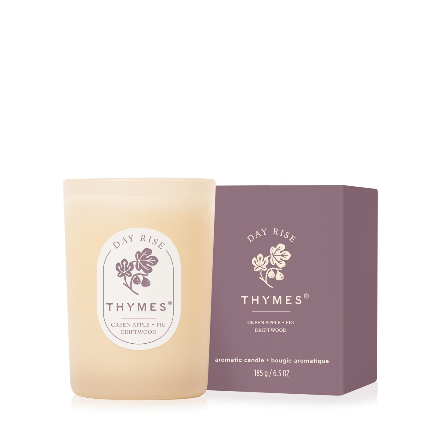 Thymes Scented Candles for Home Decor - Luxury Home Fragrance Gifts for Women & Men (6.5 oz, Day Rise)