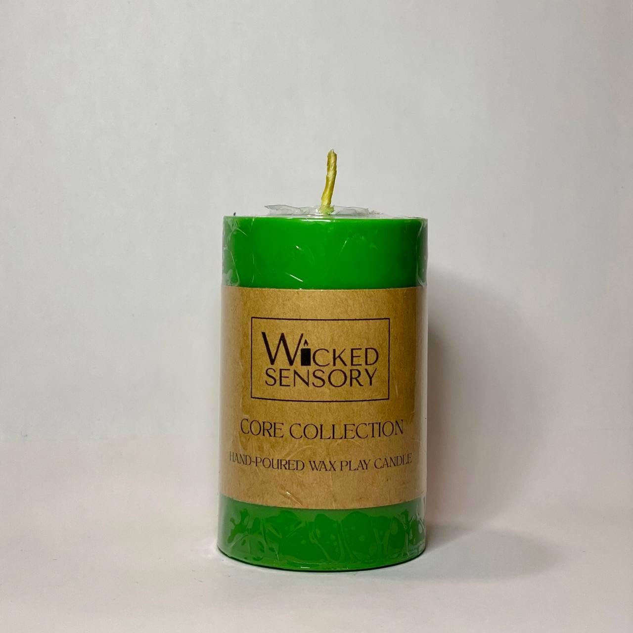 Premium Wax Play Candle - Unscented Body Safe Wax Blend for Sensory Play, Comfortable Heat Sensation - Perfect for Couples & Beginners (Green)