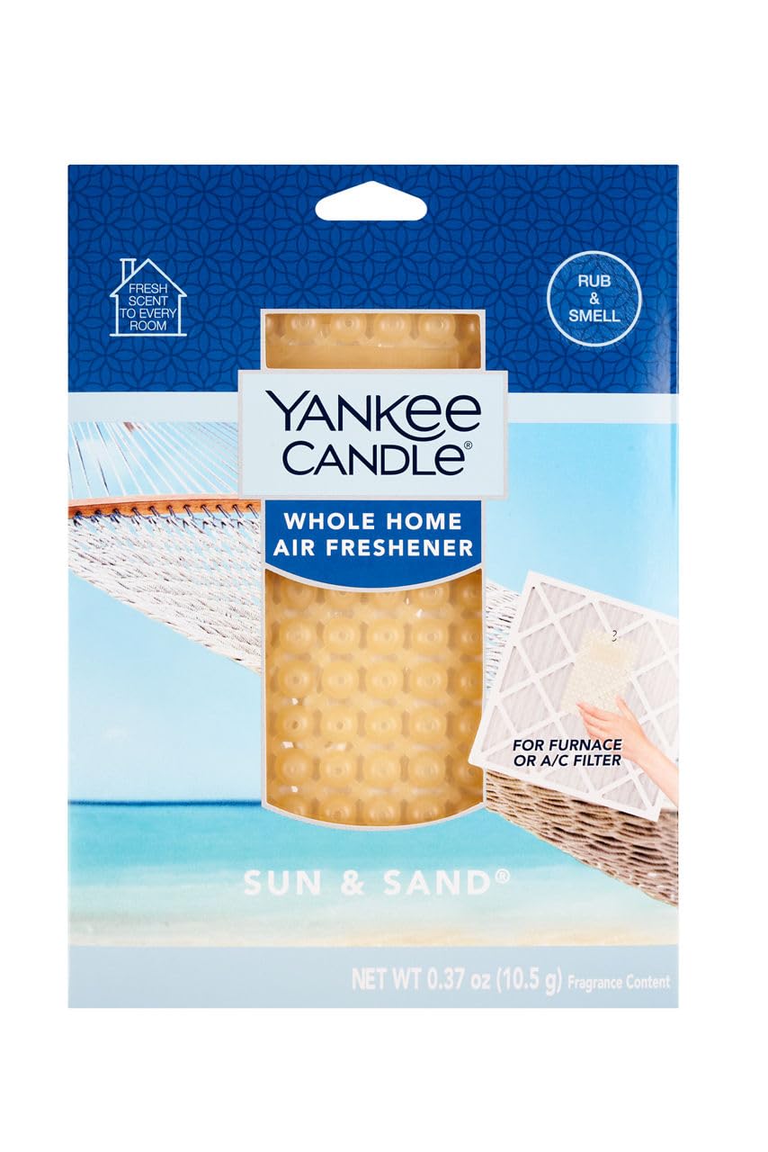 Yankee Candle Whole Home Air Freshener, Long Lasting Odor Eliminating Fragrance for Home, Continuous Room Freshener, Sun & Sand (Pack of 1)