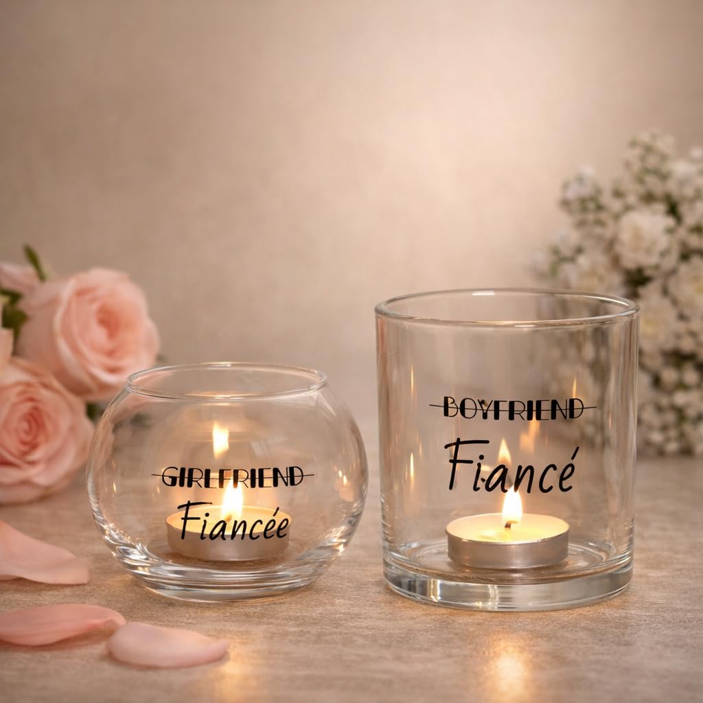 HAVITI 12PCS Votive Candle Holders Engagement Gifts for Couples, Glass Tealight Candle Holder, Floating Candle Holders for Engagement Centerpieces Dinner Party Table Decor
