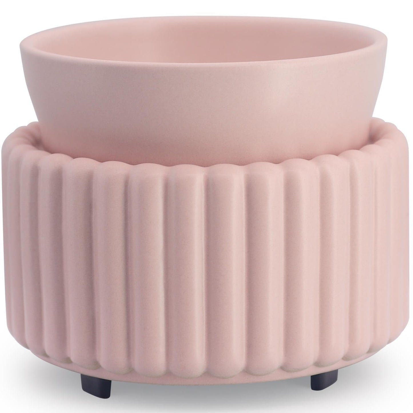 VICTORIA AROMA Ceramic Wax Melter 3-in-1 Candle Warmer for Scented Wax - Electric Fragrance Burner for Home, Office, Bedroom - Gift & Décor（Pink）