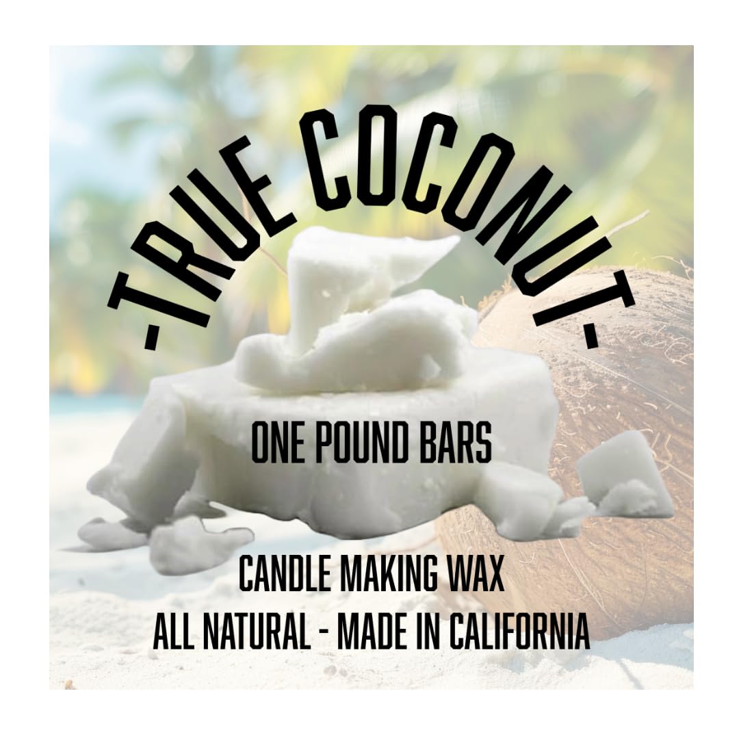Coconut Candle Wax 6lb by FLEUR DE SPA – Premium All-Natural Coconut Wax Blend – Made in USA – Clean Burn, Great Scent Throw – for DIY Candle Making (6 Pound Box)