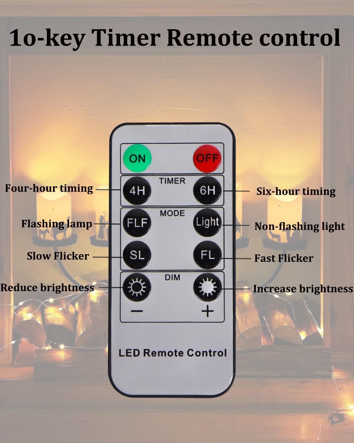 Glflickerow 3 Pcs Christmas Nativity Scene Candles with Timer Remote Battery Operated Led Pillar Religion Flameless Candles for Xmas Holiday Home Decor