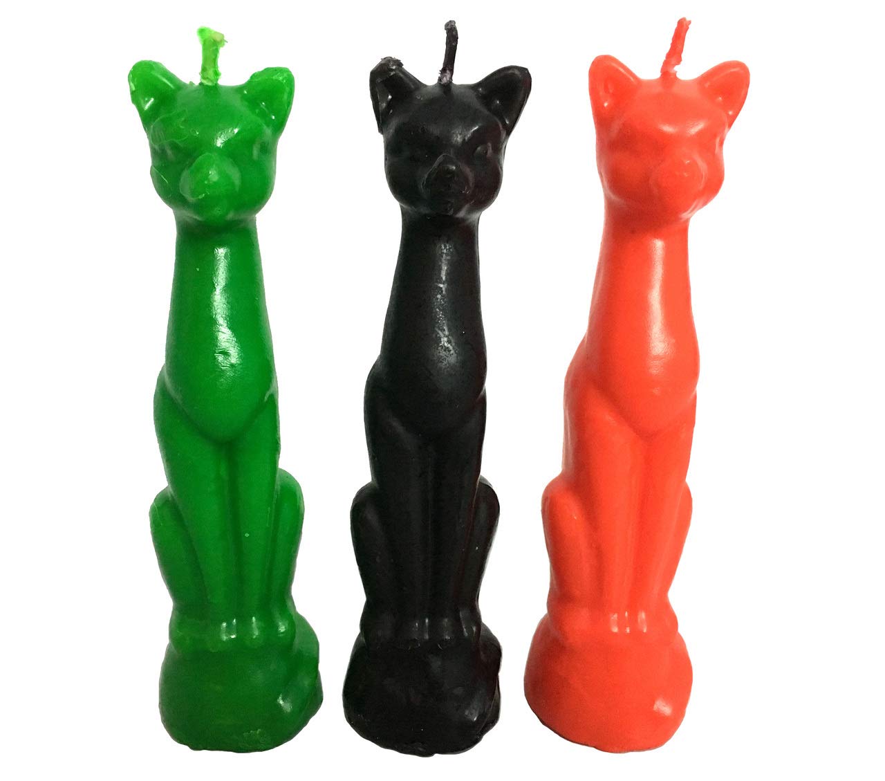 Cat Candle, Great for Halloween, Birthdays, Wicca Spells, Etc. (Black)