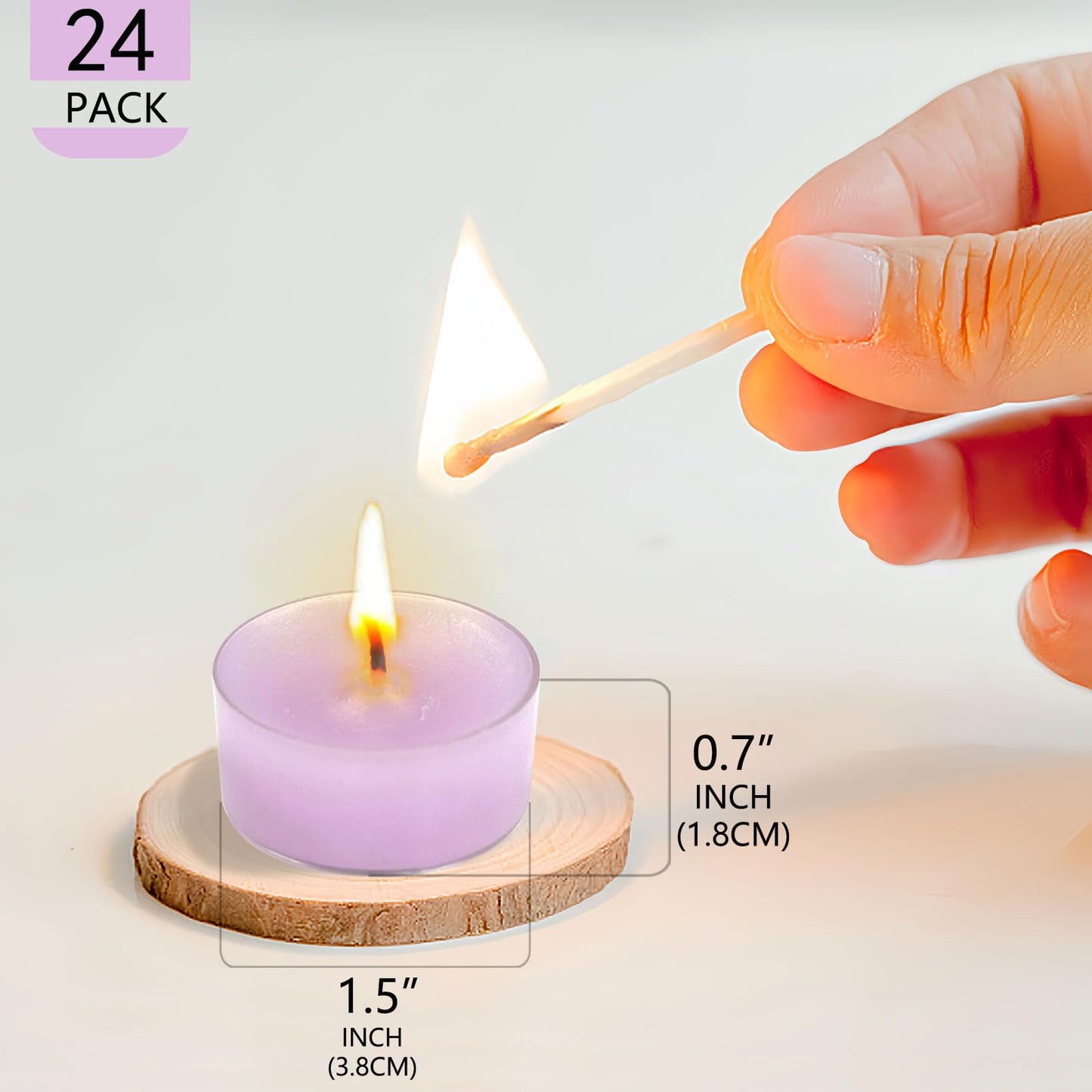 NJAO HOO 24 Pack Christmas Scented Tealight Candles 6 Hours Burn Red & Green Tea Candle Clear Cup Small Round Candle for Home Decor and Aromatherapy