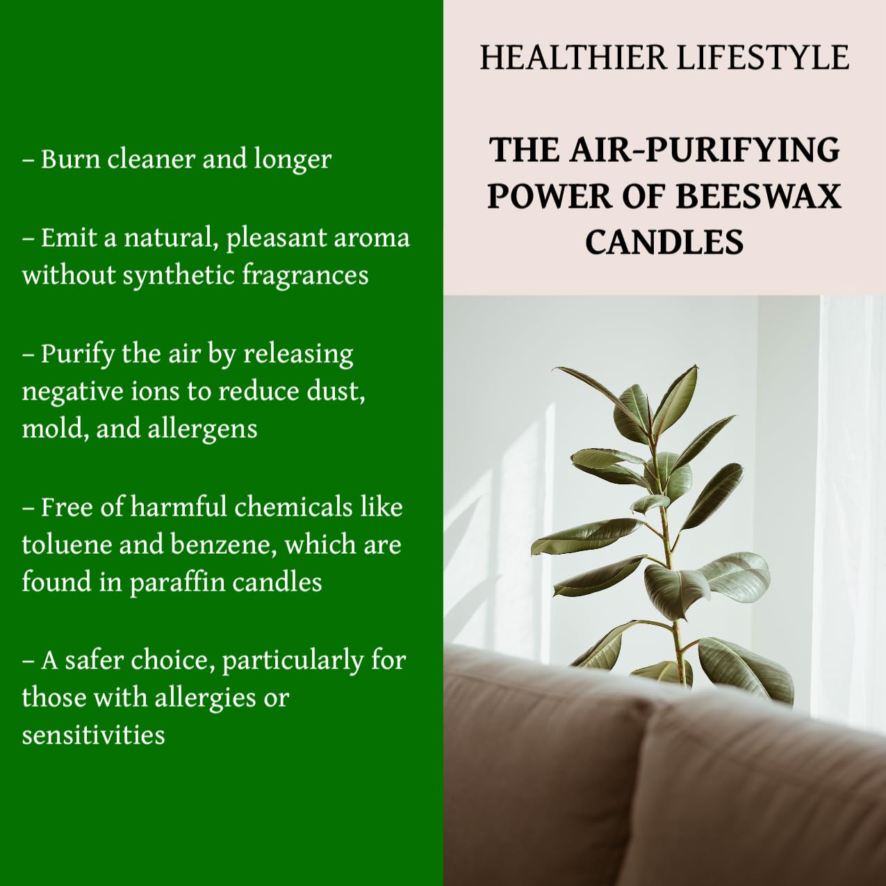 RUTH & ROSE Speakeasy Scented Candle, 100% Beeswax Candle for Home, 8oz, +65 Hours Burn Time, Aromatherapy Non Toxic Candles, Gift for Women & Men, Made in USA, Perfect for Travel or Gifting