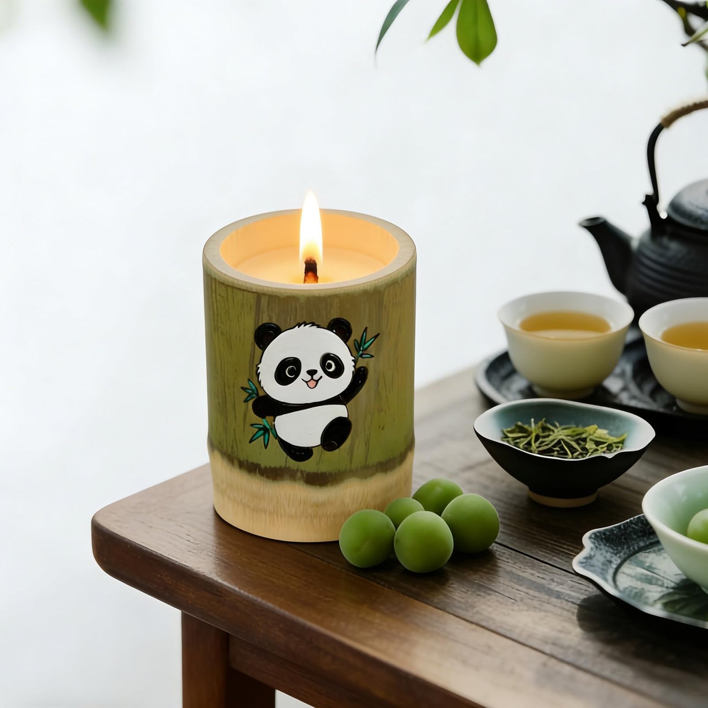 WJeffloom Premium Scented Soy Wax Candles Set - Long-Lasting Aromatherapy with Plum Fruit Fragrance for Home Bedroom Bathroom Decor & Gifts